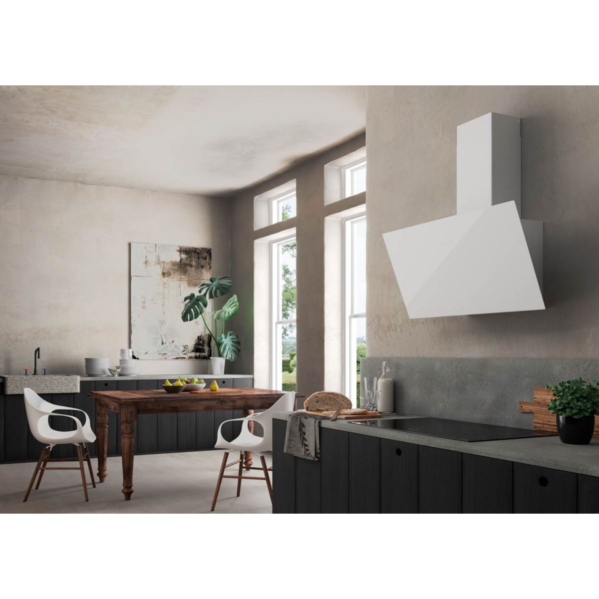 Hotte décorative murale inclinée FABER TWEET 550 NOIR - 2