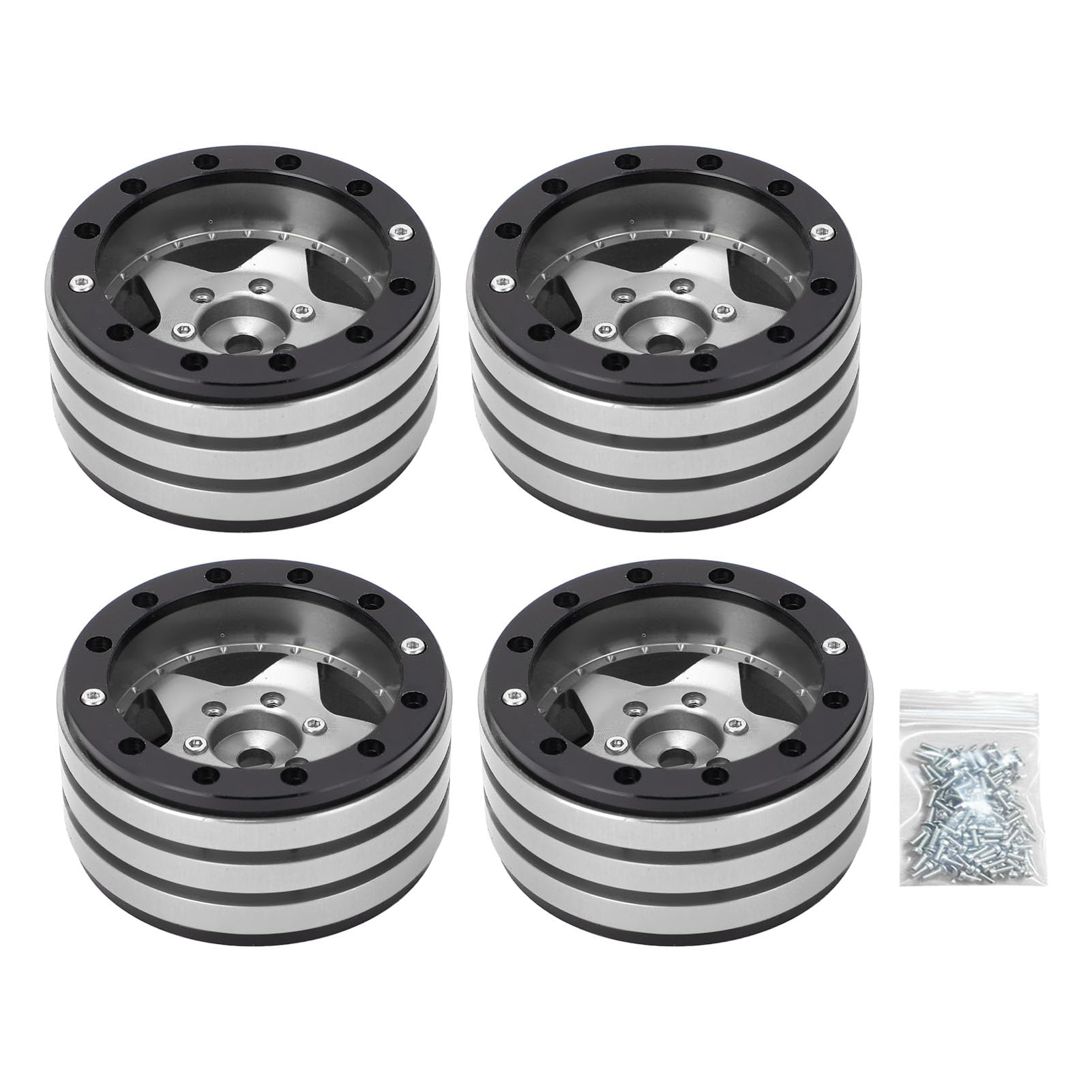 4 Moyeux De Roue RC 14mm Alliage Aluminium - Kit Hexagonal Pour Traxxas Slash 4x4 Rustler Stampede (Bleu)