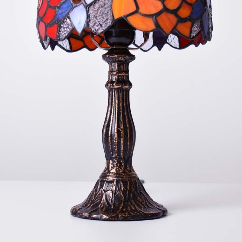 Lampe de table d'inspiration Tiffany avec mosaïque en verre - 7