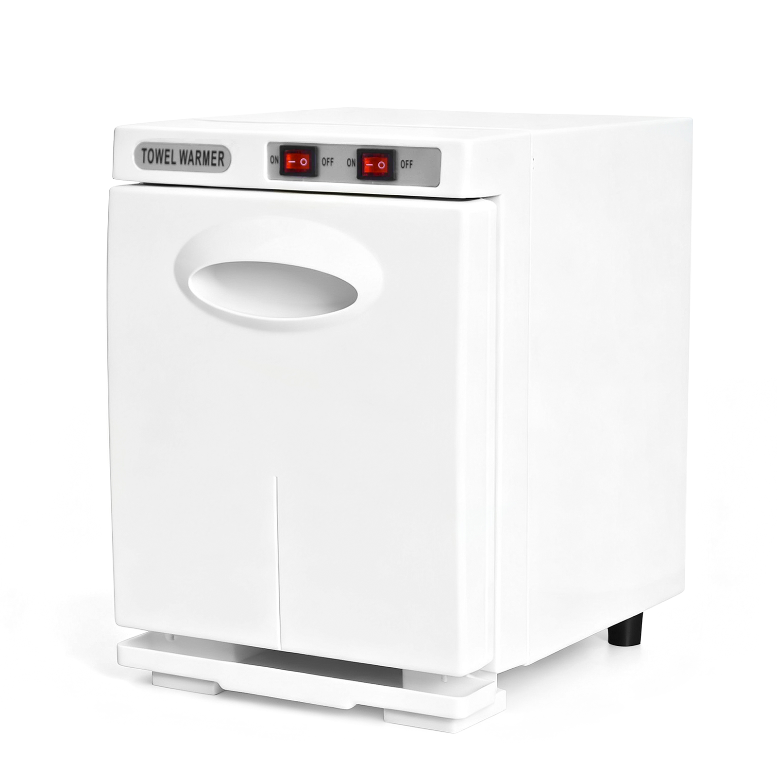 Zmh calentador de toallas blanco 5l calentador de toallas giratorio de 360° secador de toallas uv para salones de belleza y spas