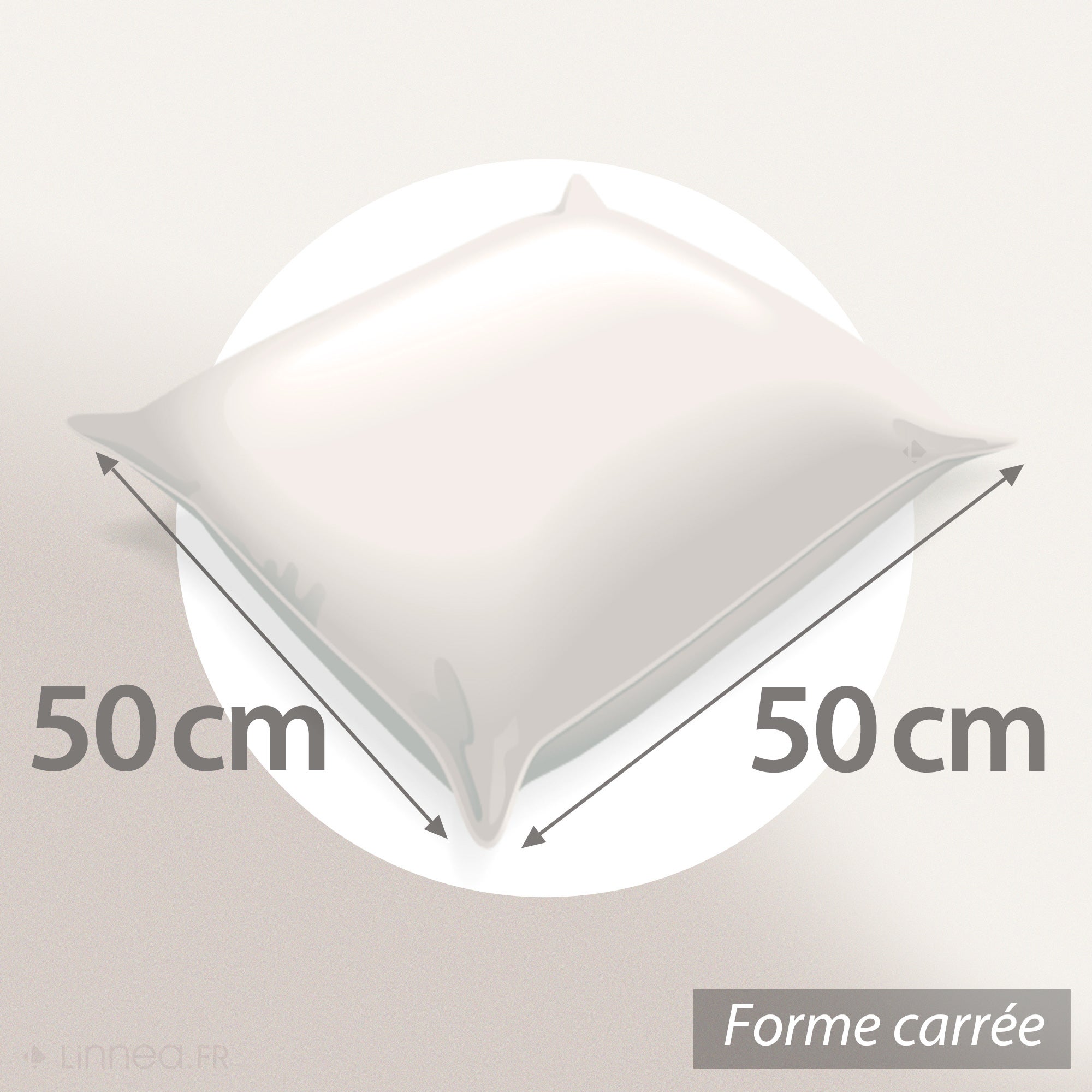 Coussin à recouvrir 50x50 cm garnissage Fibres polyester coussin Malin - 9