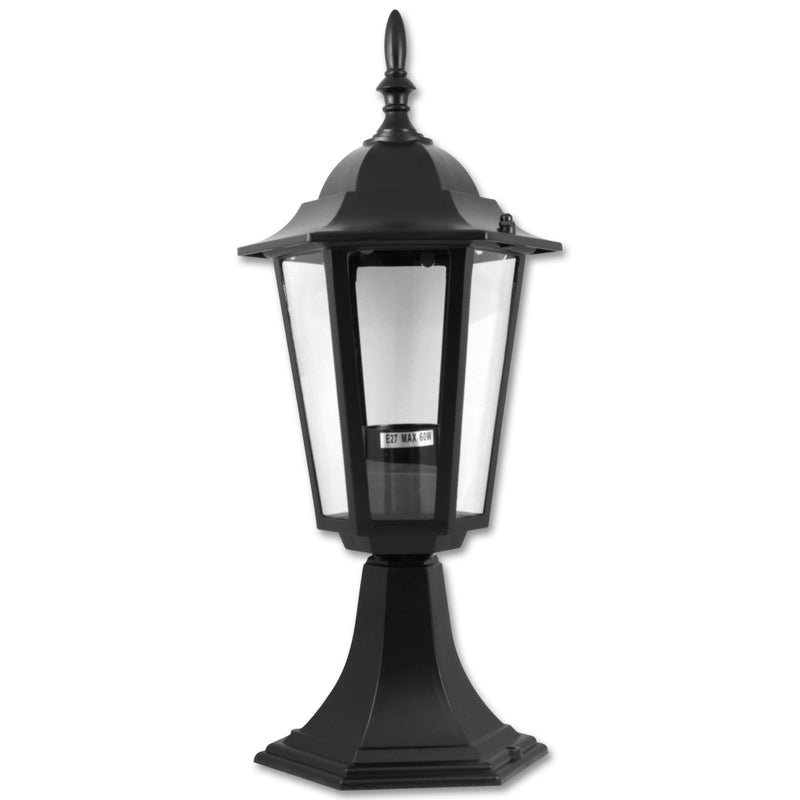 Lampa ogrodowa E27 LED Victoria 40cm IP44 zewnętrzna stylowa czarna MasterLED