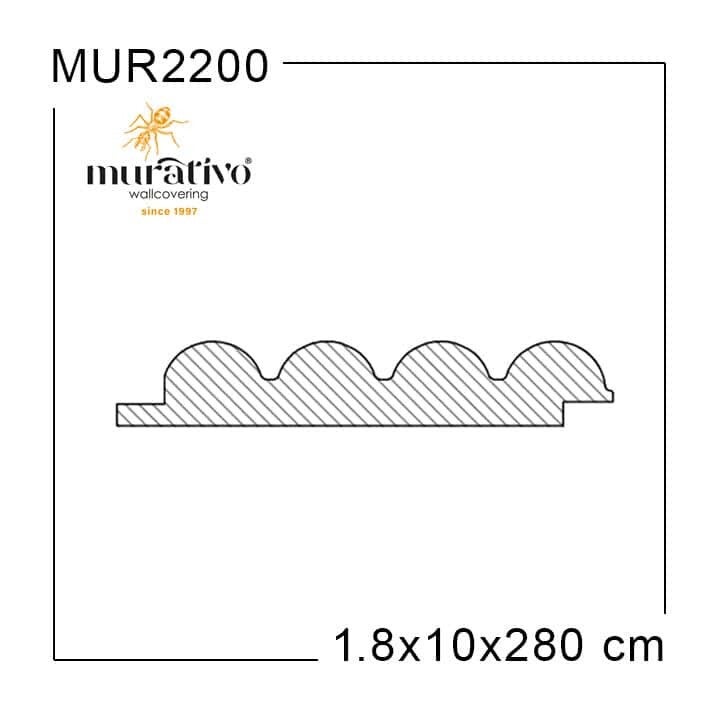 Pannello decorativo Boiserie | MUR2200 | 60×280 cm | Quercia Peruviana Naturale - 2