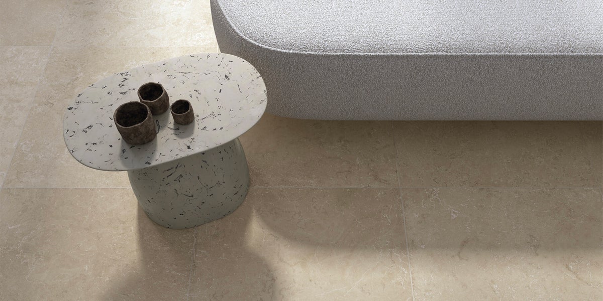 Carrelage sol effet travertin Syros beige 60x60 cm - Réflex Boutique - 3