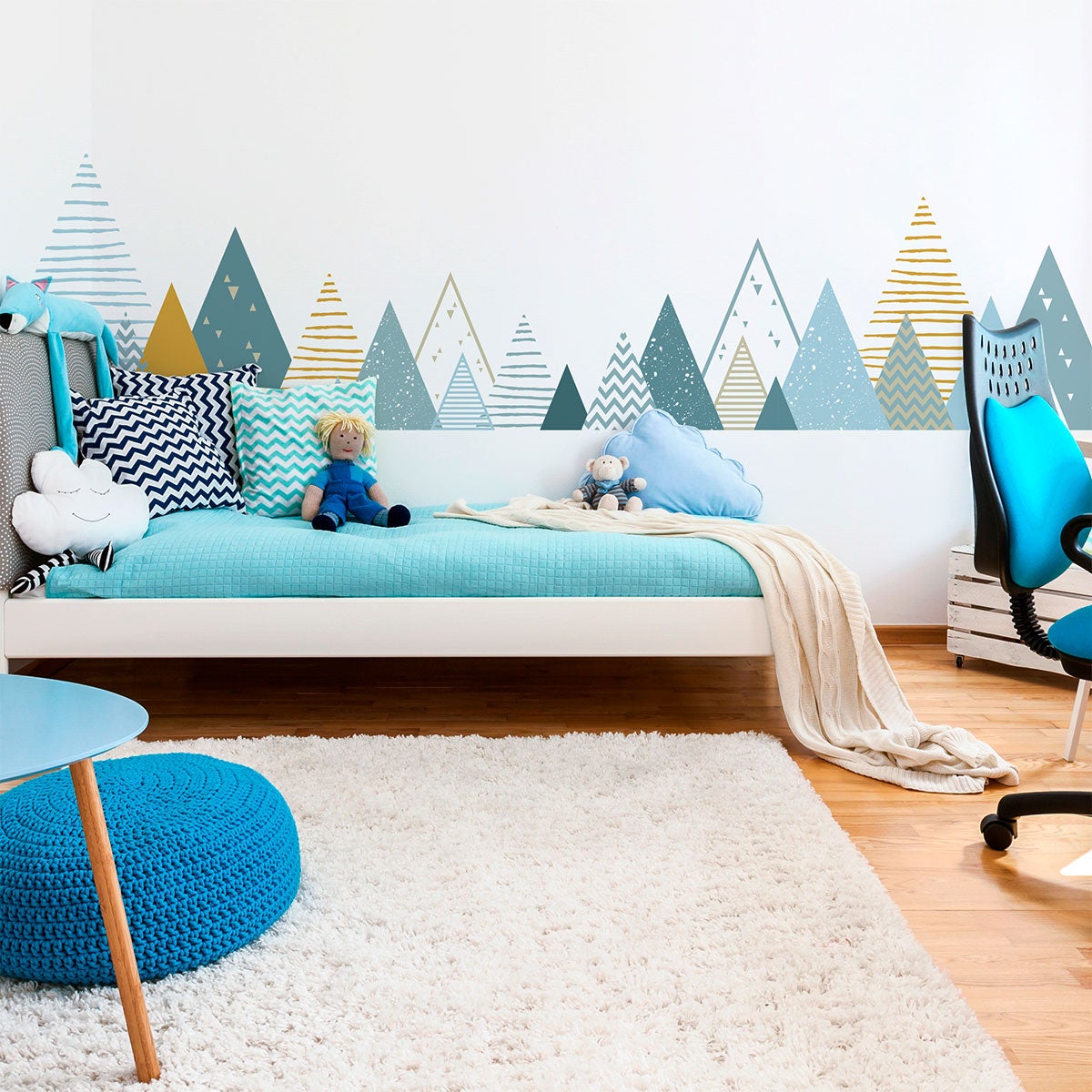 Adesivo bambino di montagna scandinavo orenka - Sticker adesivo - adesivi murali - 60x100cm - 4