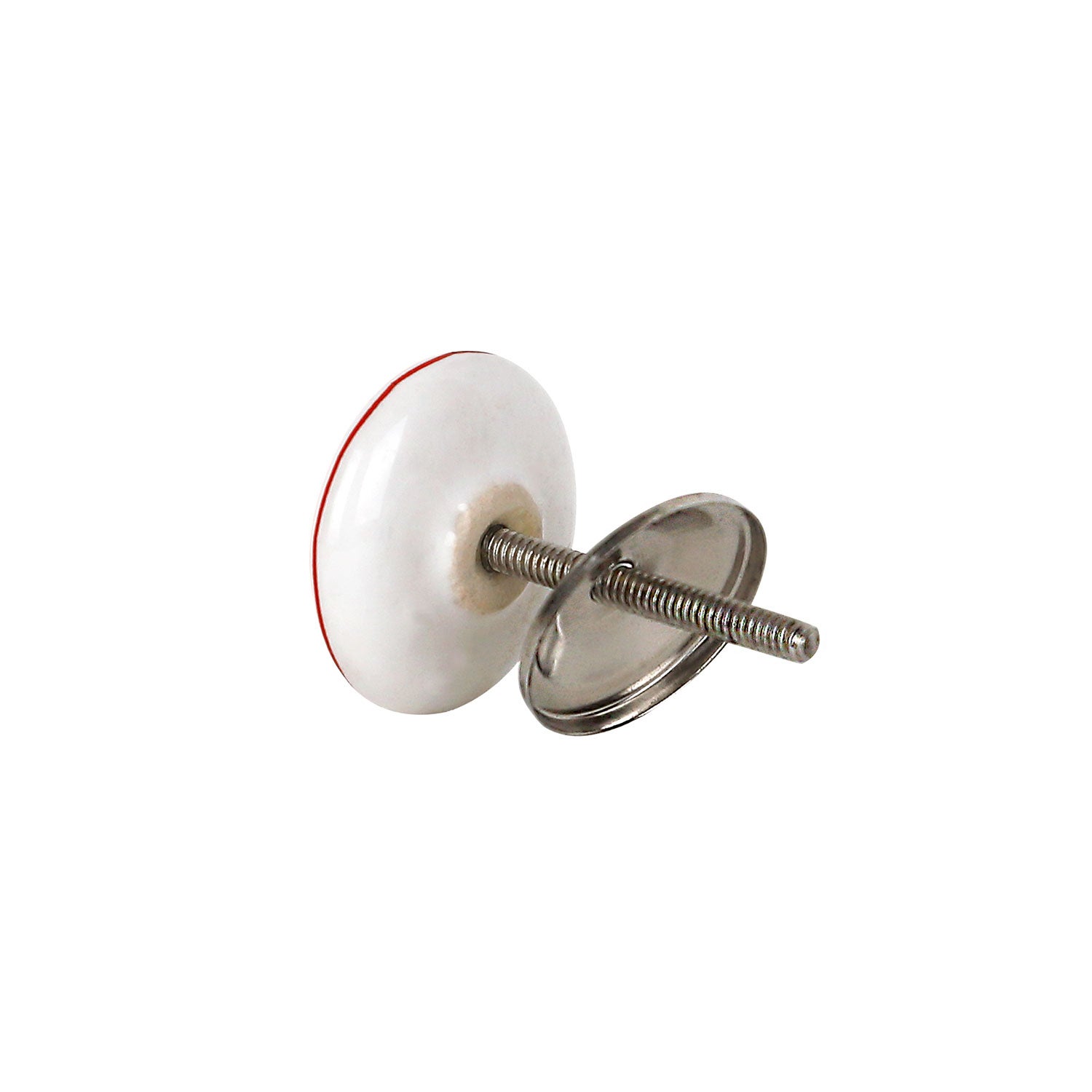 Bouton de meuble BOUSSOLE, Porcelaine blanche Ø35 mm - 6