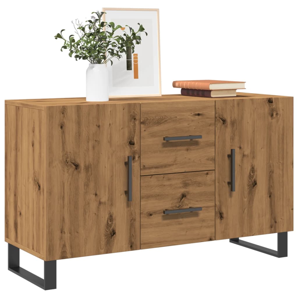 Buffet Chêne Marron 69,5x34x90 Cm Bois D'ingénierie - Buffet - Buffets - Home & Living