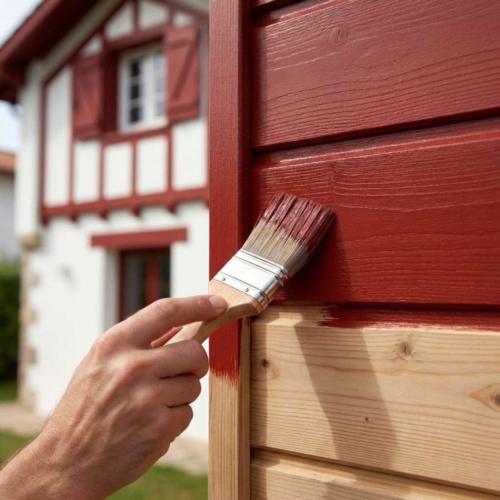 Peinture Bois Gris Anthracite 5L Plid – Couvre 50m² + Kit Pinceaux 3 Pièces Offert, Séchage Rapide