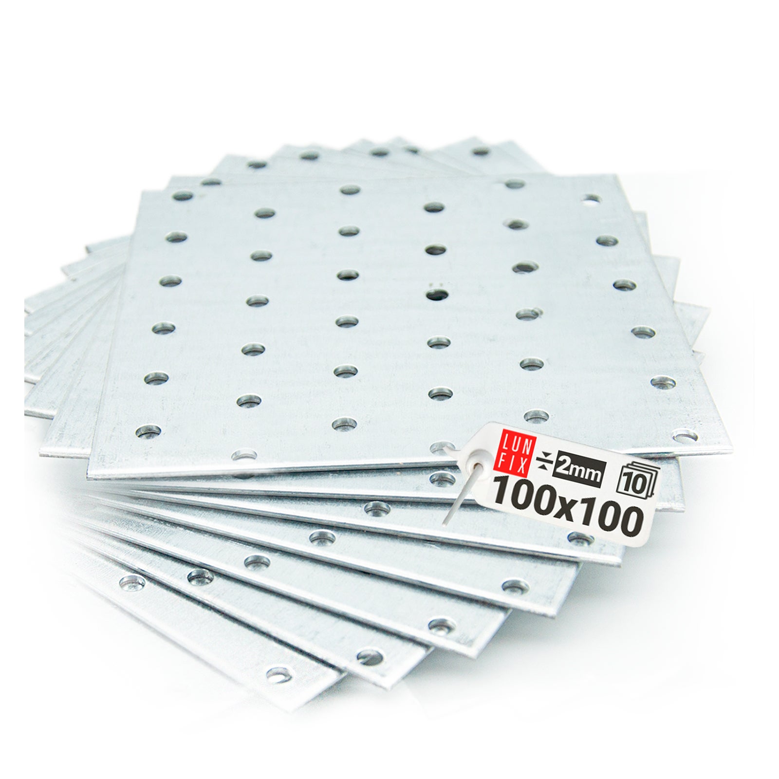 Płytka perforowana 100x100x2 mm 10szt.