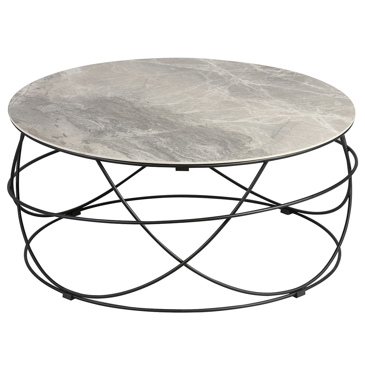 CATHLEEN - Table Basse Ronde Plateau Céramique | Leroy Merlin