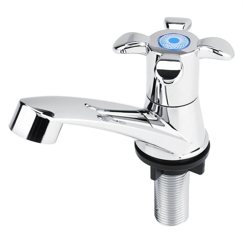 Pojedynczy kran zimnej wody z tworzywa ABS do umywalki łazienkowej, akcesorium do zlewu kuchennego (Blossom G1/2)