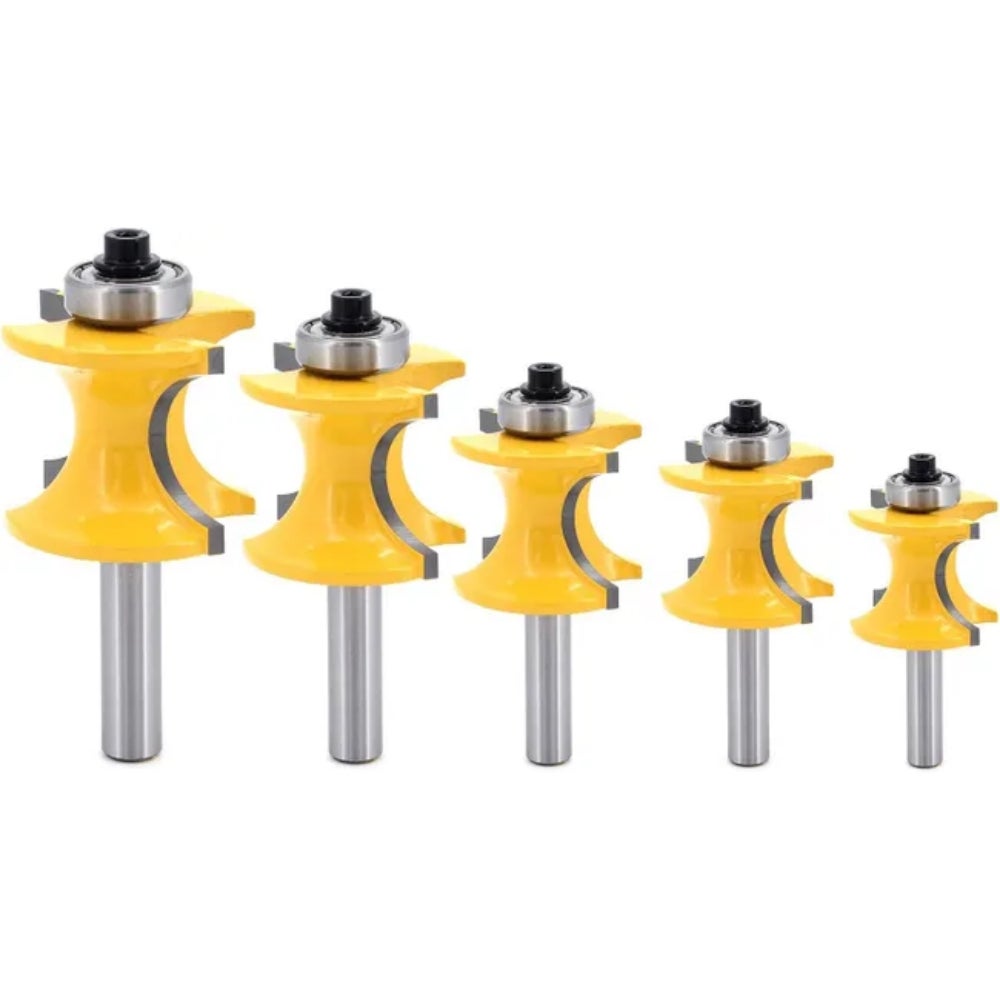 Moulure Router 5Pcs 8mm Tige Bullnose avec colonne Perle visage/Moulure Router Bit ...