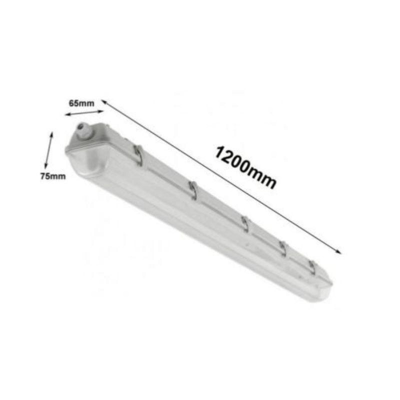 Réglette LED étanche pour Tube LED T8 120cm IP65 (boîtier vide) - SILAMP - 3