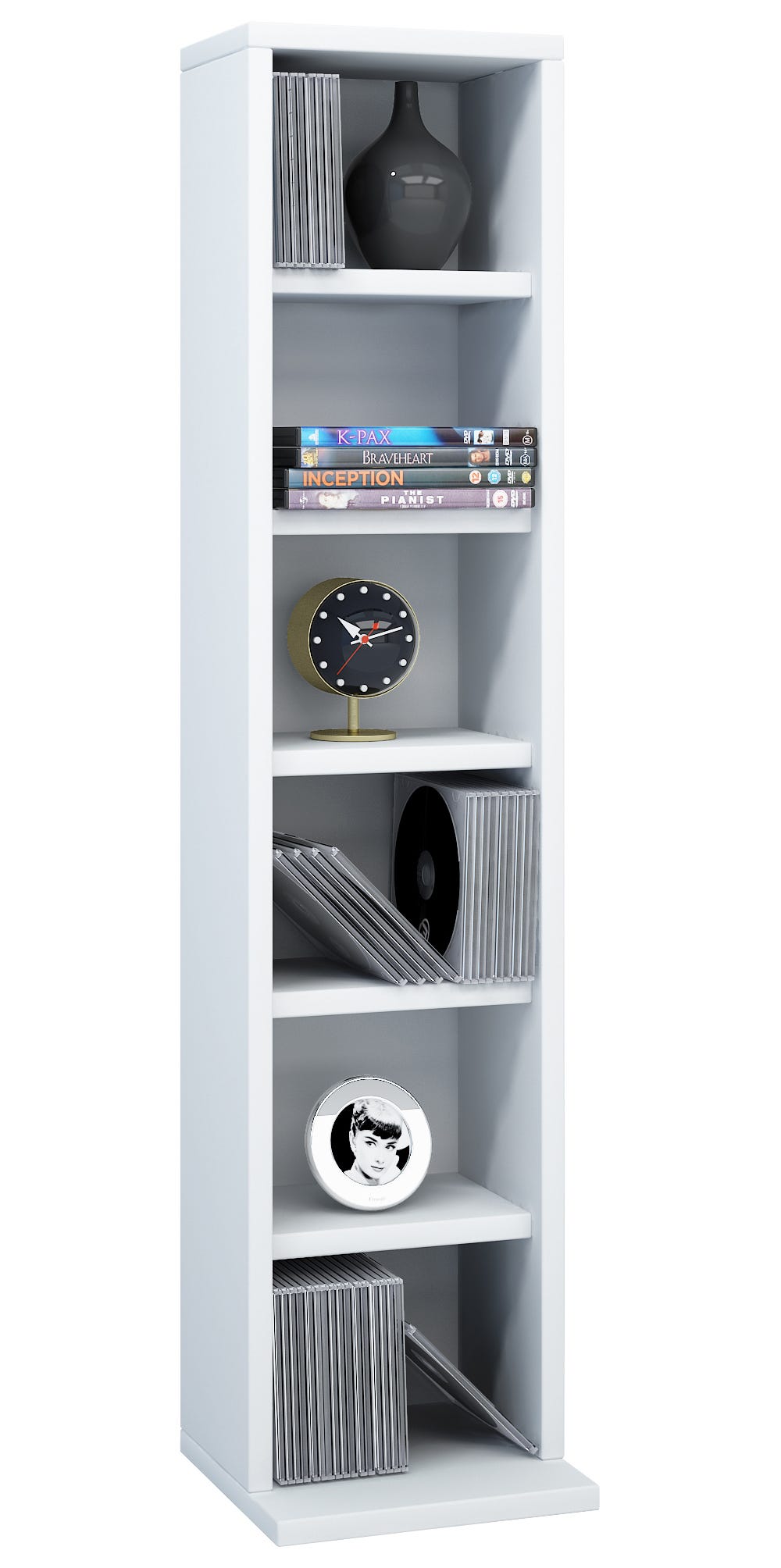 VCM Estante permanente Elementa Blanco H. 92 x B. 21 x T. 20 cm | Leroy ...