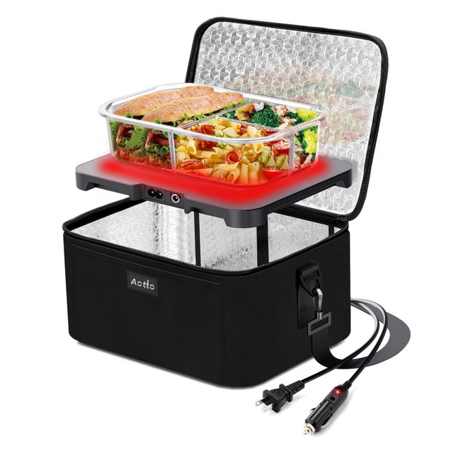 Forno portatile, scaldavivande portatile con riscaldamento elettrico per il pranzo per cucinare in auto, camion, viaggi, campeggio, ufficio, lavoro