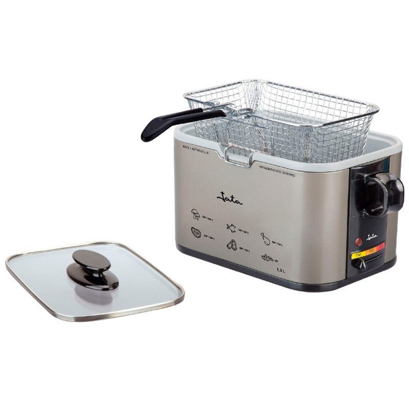 Freidora de aceite Jata FR326E 1,3 L 1000 W con tapa de cristal y termostato - Imagen 4