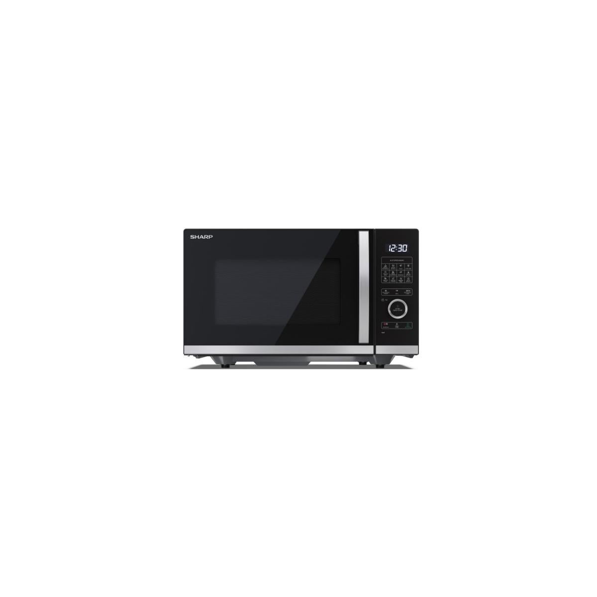 Kuchenka mikrofalowa wolnostojąca SHARP YC-QG234AEB czarna 900W 23L