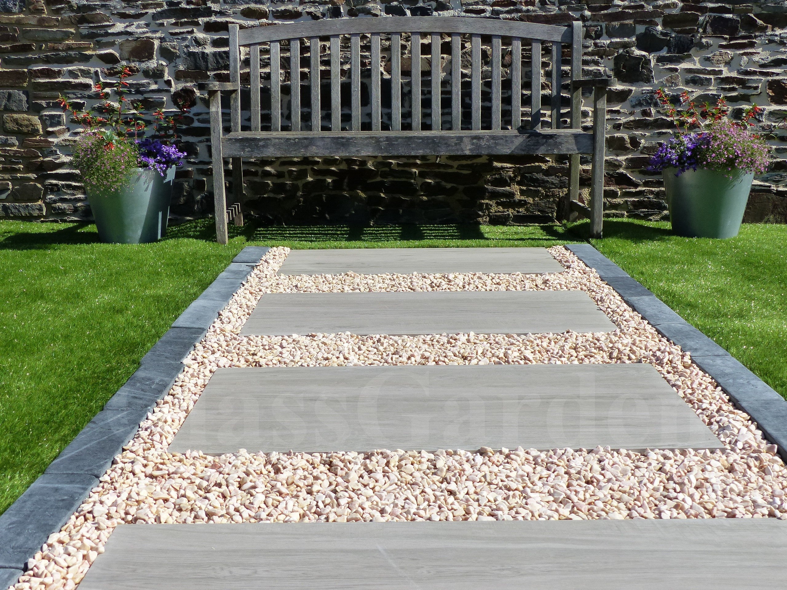 Pas Japonais Couleur Wengué - Pack de 20 dalles - 3