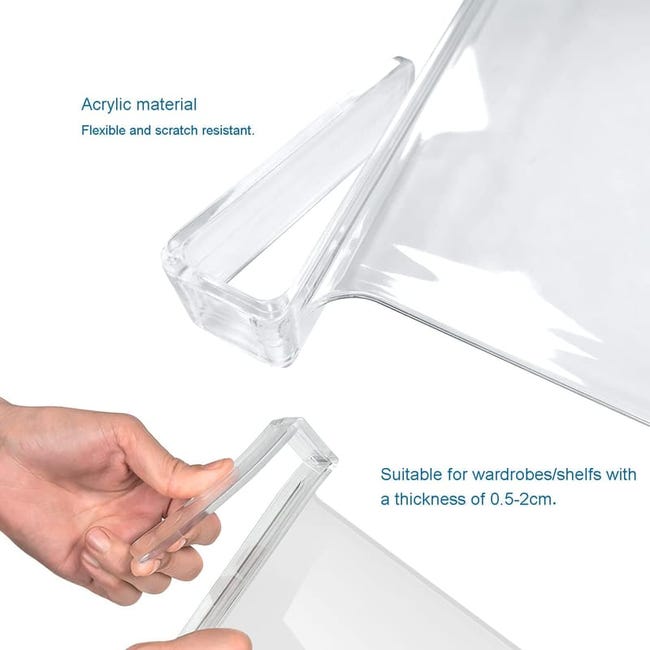 Divisori Per Guardaroba - 20 Piastre + 20 Fibbie Colorate Per Organizzare Armadi E Appendini - Foto 6