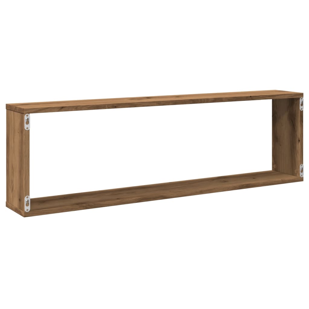 Étagères cube murales 2 pcs chêne artisanal bois ingénierie - COMFORTXL - 7