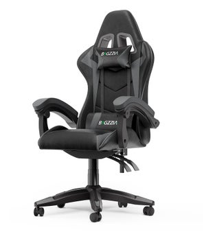 Chaise Gaming Ergonomique Fauteuil Gamer, Cuir PU Hauteur Réglable