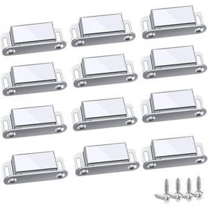 Lot De 2 Loqueteaux Magnétiques Force 4kg Plastique Blancs Avec Vis CQ712.2 | Leroy Merlin