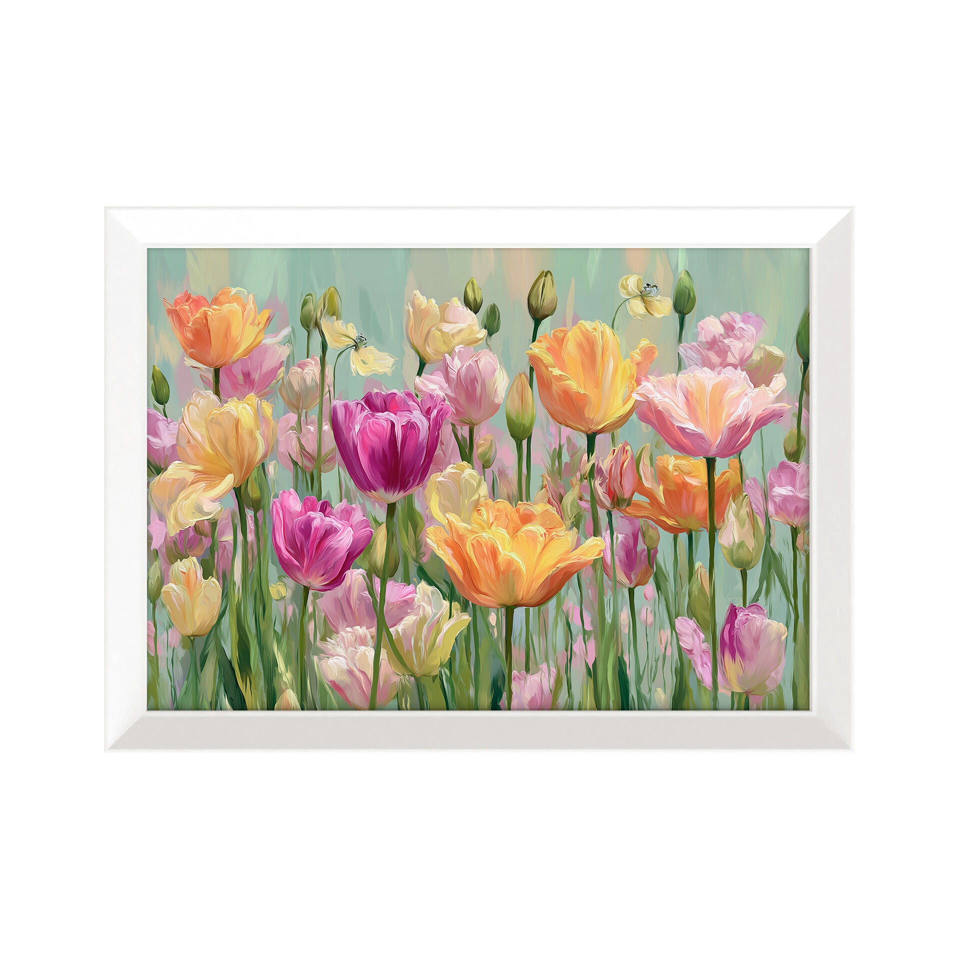 STYLER Tablou decorativ Paris Pic Lalea de primăvară 49 x 68 cm, decor modern pentru living, dormitor, hol și birou