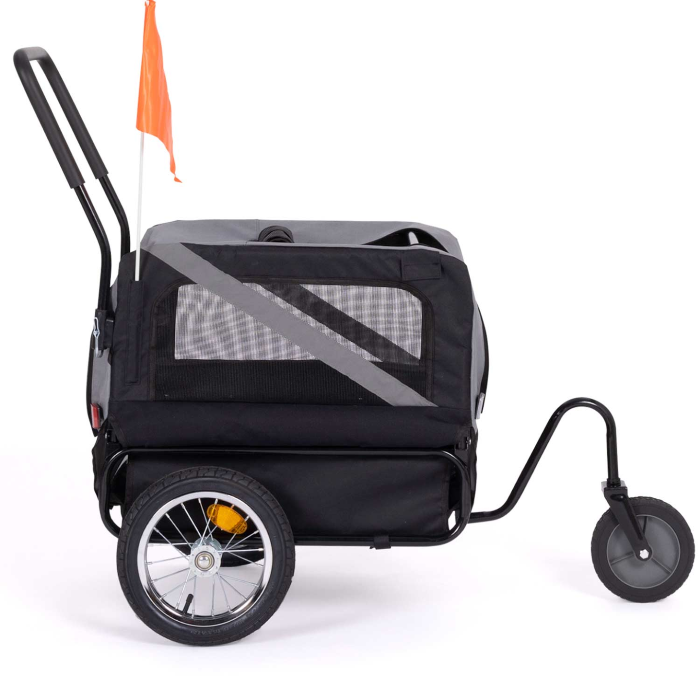 Remorque à vélo pour chien TILLY avec réflecteurs 128 x 52 x 102 cm pour animaux de compagnie - 3
