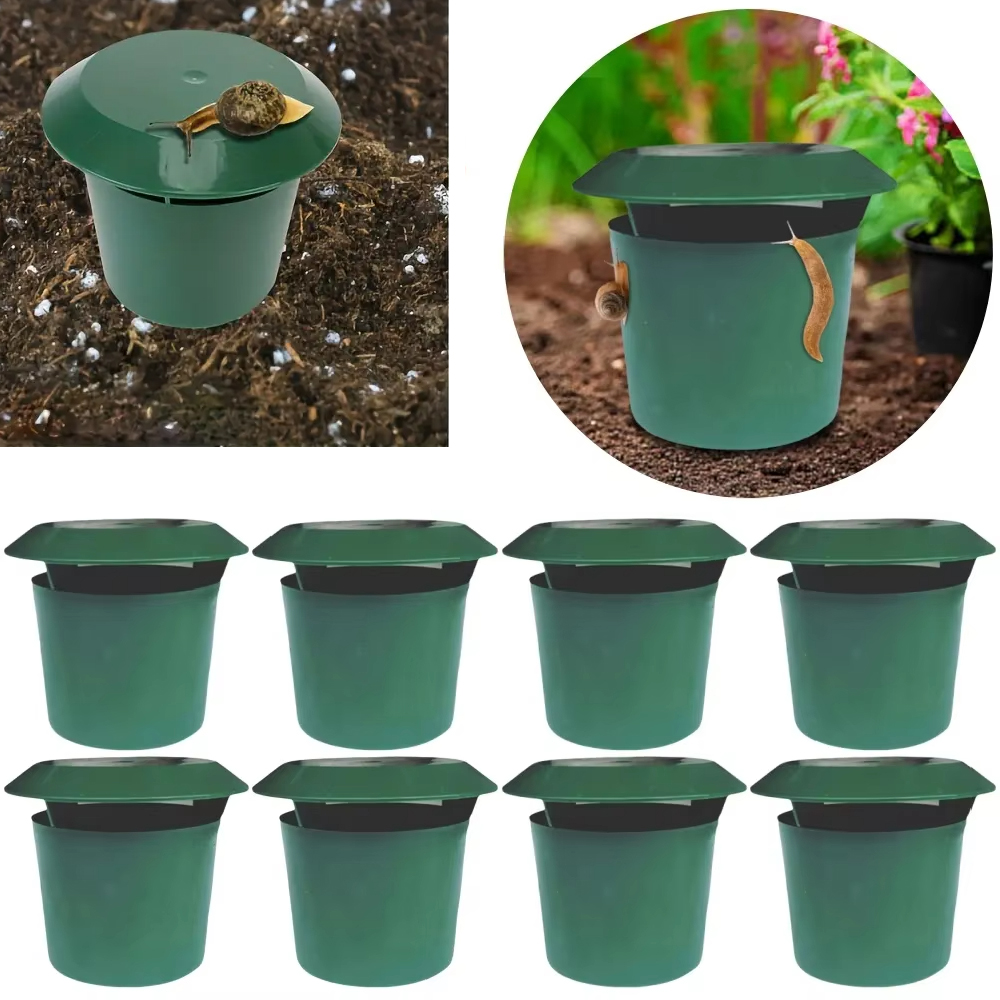 Trampas Para Caracoles BNGXR - 3 Piezas, Verde, Para Jardín