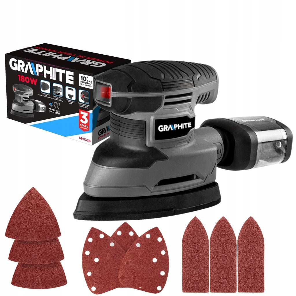 GRAPHITE SZLIFIERKA OSCYLACYJNA DELTA 180W SIEC