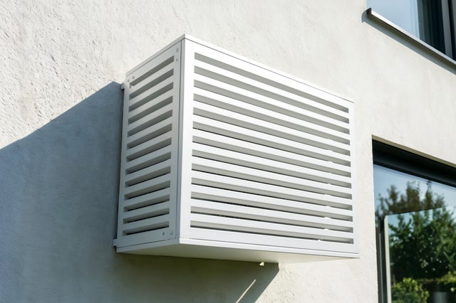Cache clim aluminium blanc Aneto avec face inférieure - taille M
