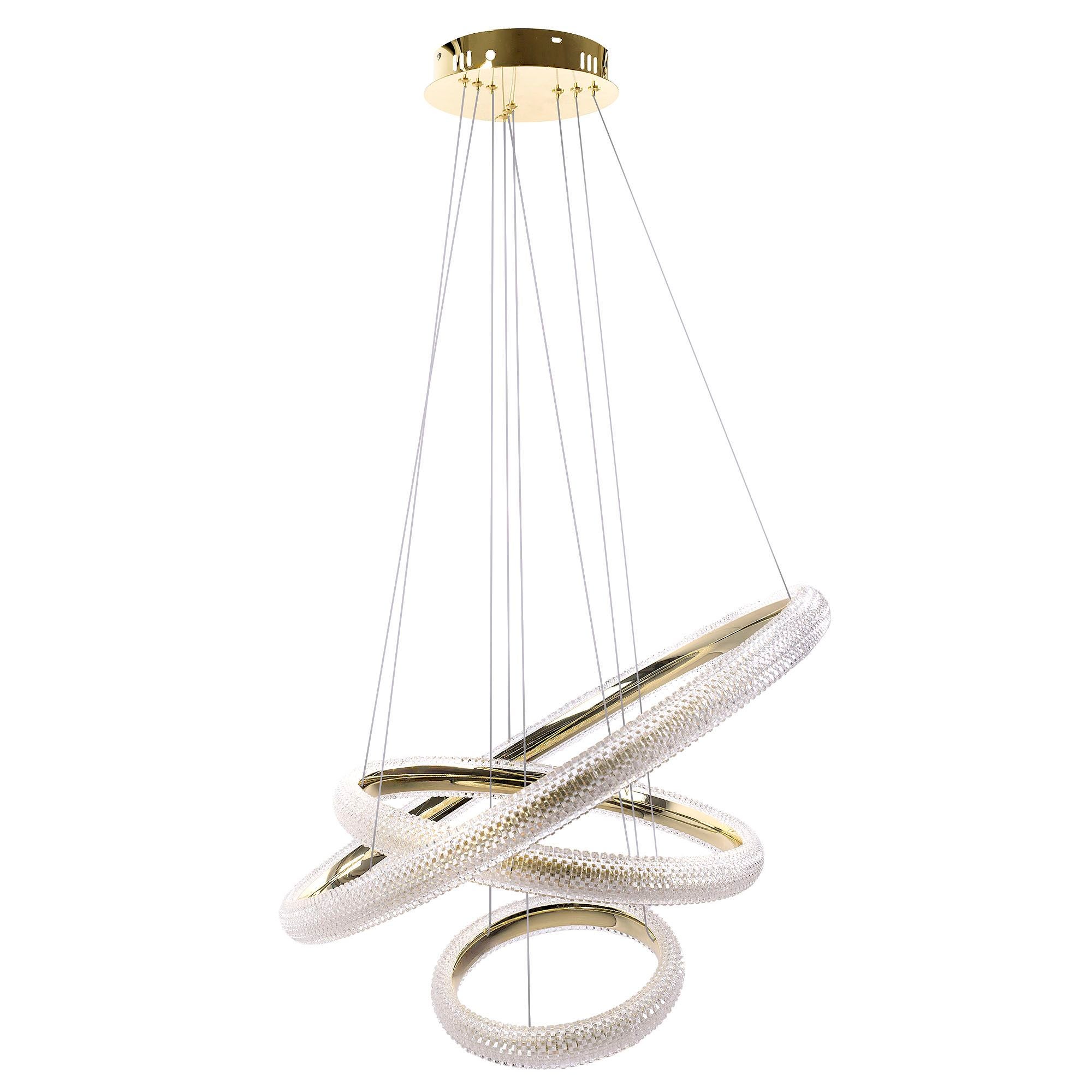 Lampa Sufitowa Wisząca Led Toolight Lhj042-Cp3 Złoty