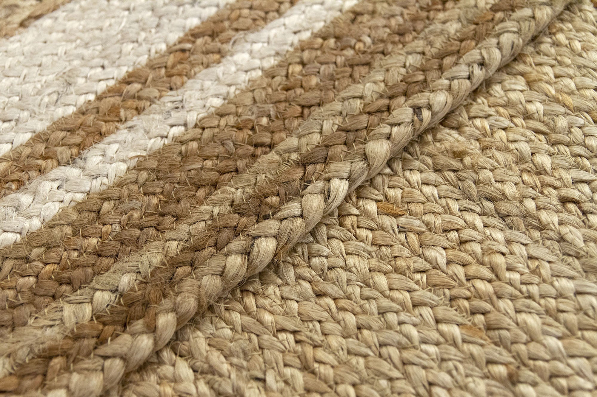 Hamid - Tapis en jute naturel ALHAMBRA GREC 230x160cm - Tapis pour salon, chambre, salle familiale - 8