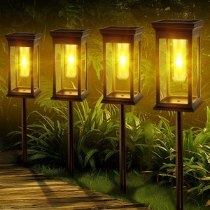 Lanterna solare da giardino Luci solari per esterni Lampade solari decorative da giardino per patio esterno Deco | IT