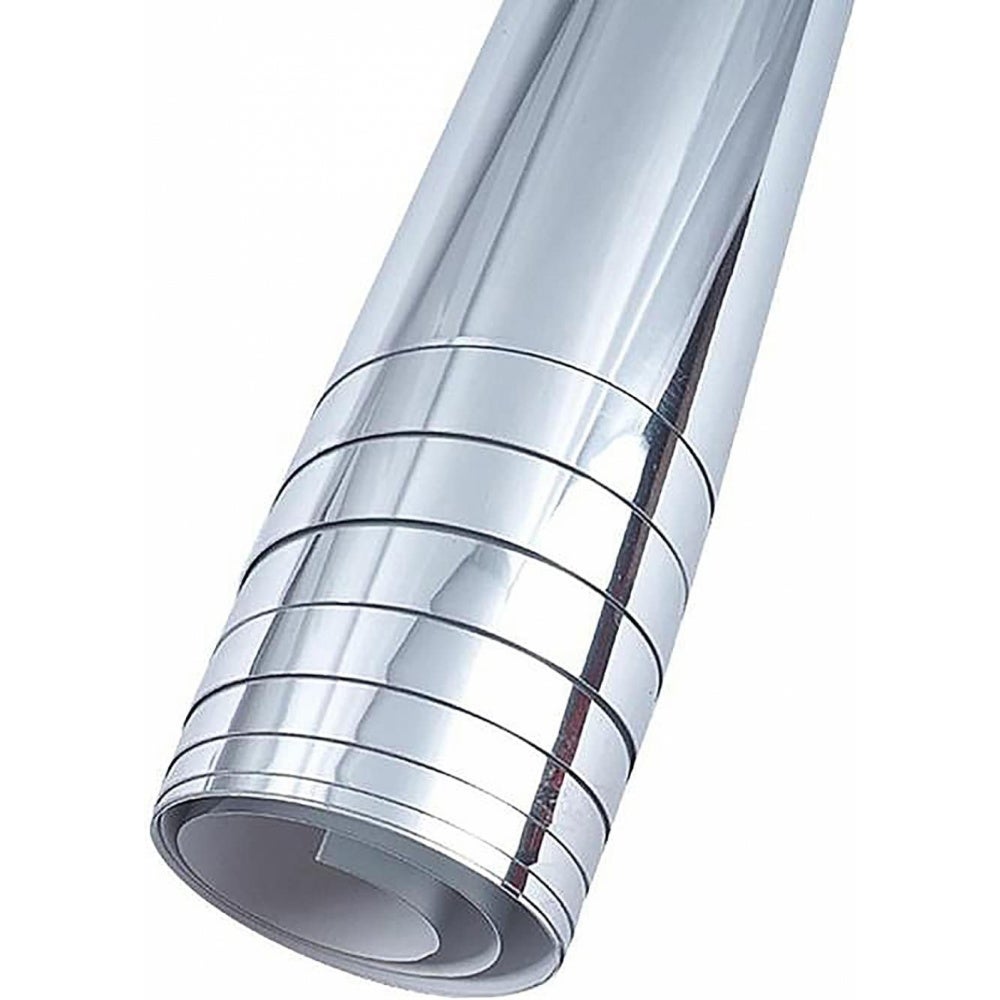 Feuilles de miroir flexibles, 50 x 150 cm, autocollants muraux, autocollants sans verre, pour décoration murale, 0,2 mm d'épaisseur - 4