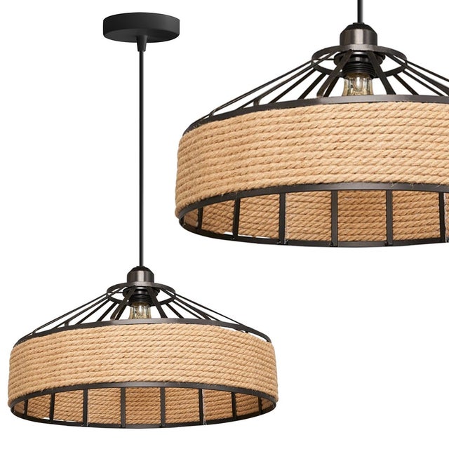 Lampa Sufitowa Wisząca Toolight App1317-1Cp Boho Beżowy