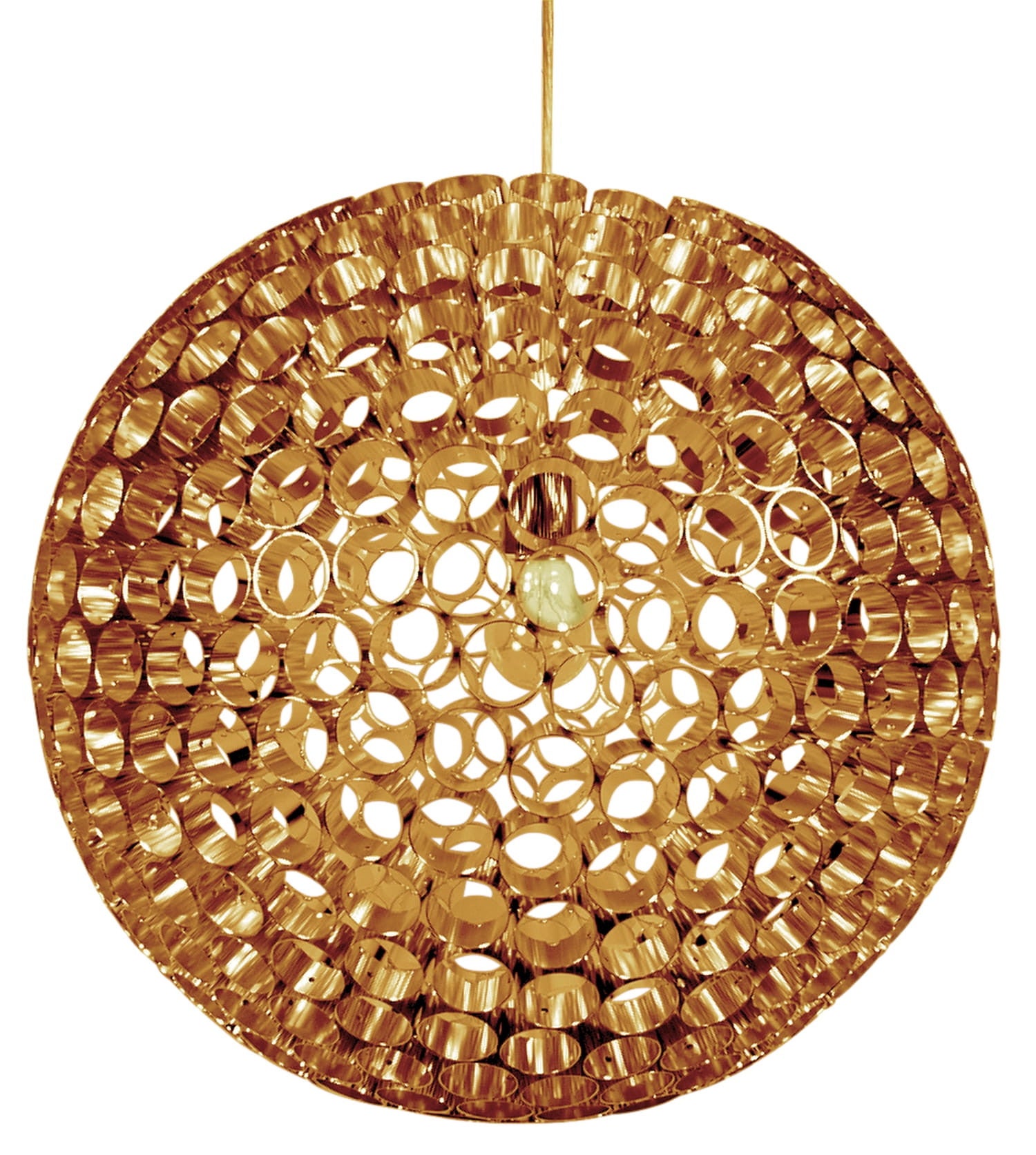 Lampa wisząca Abros miedziana 1xE27x60W wym: 120 x 50 x 50 cm aluminium Candellux
