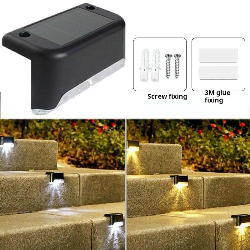 4szt Zewnętrzne słoneczne ciepłe światła LED, bezprzewodowe światła spacerowe do ogrodu, patio, schodów, ściany, wytrzymałe, łatwe w instalacji