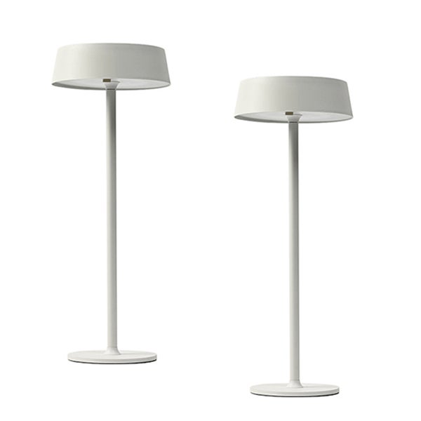 Biała lampa stołowa, dotykowa lampka nocna LED, bezprzewodowa lampka nocna, 2 sztuki