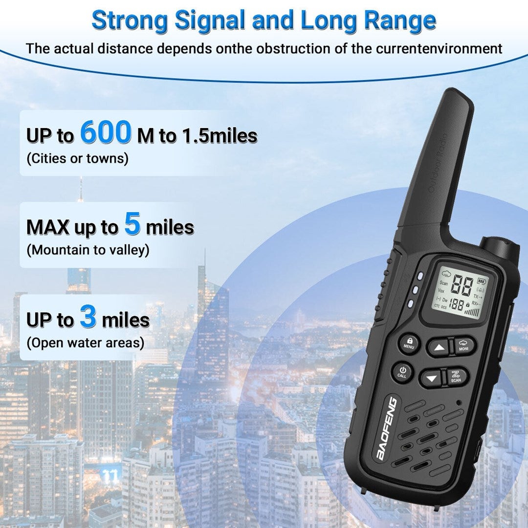 Walkie-talkie Baofeng BF-T25E Negro - 7