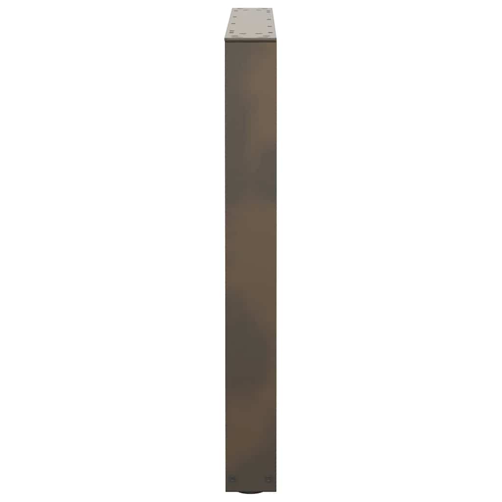 Maison Exclusive - Pieds de table à manger en forme de V, 2 pièces, acier l, 90 x (72-73,3) cm - 6