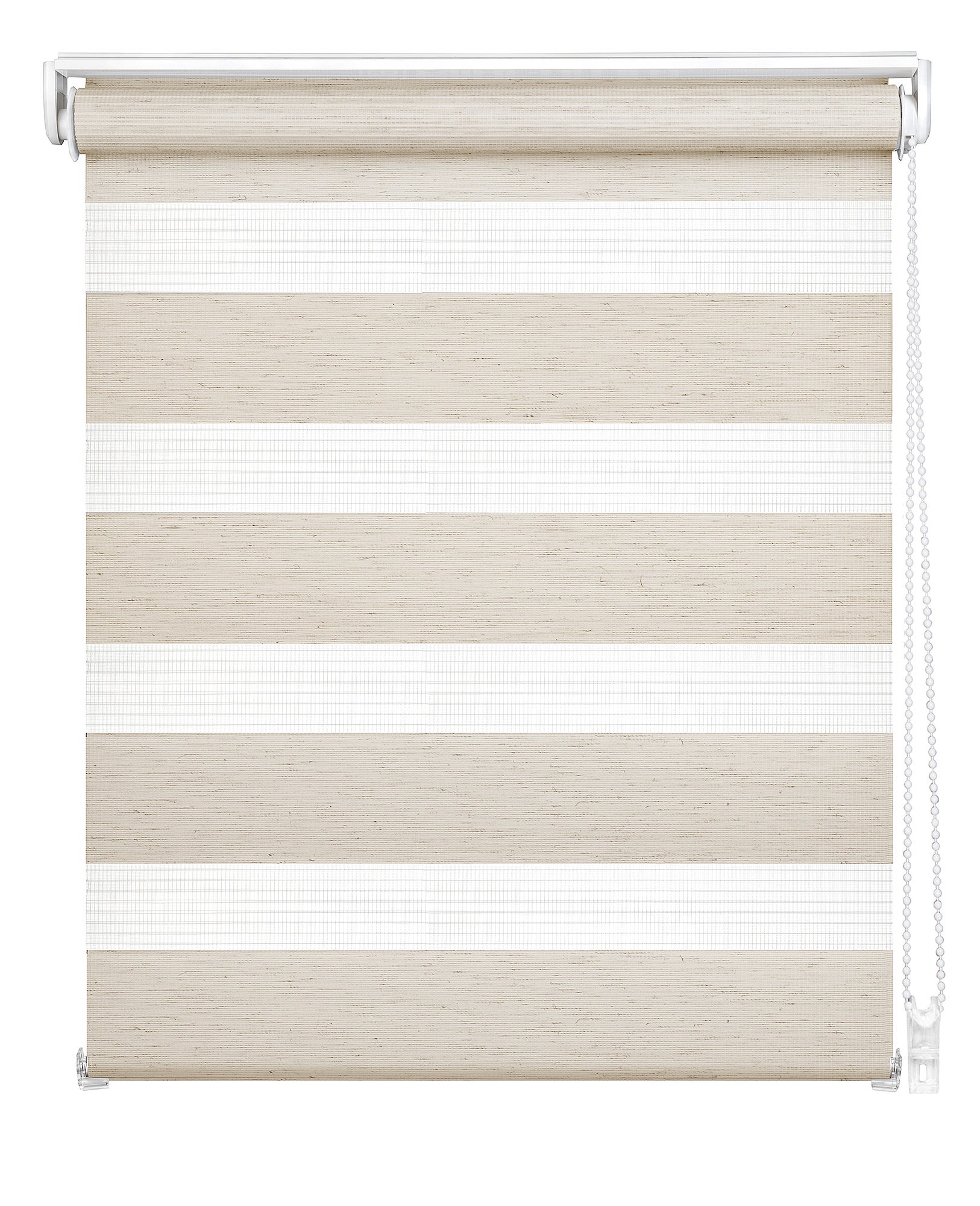 Easydeco - estor enrollable noche y día mini con opción easyfix sin necesidad taladro lino 42 x 190 cm