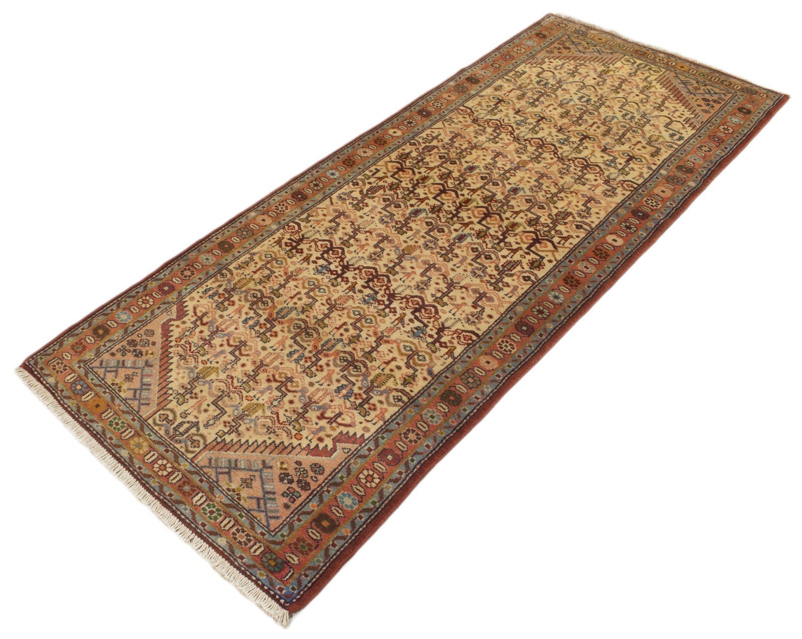 Oryginalny ręcznie tkany orientalny dywan o wymiarach 200x80 cm z certyfikatem autentyczności