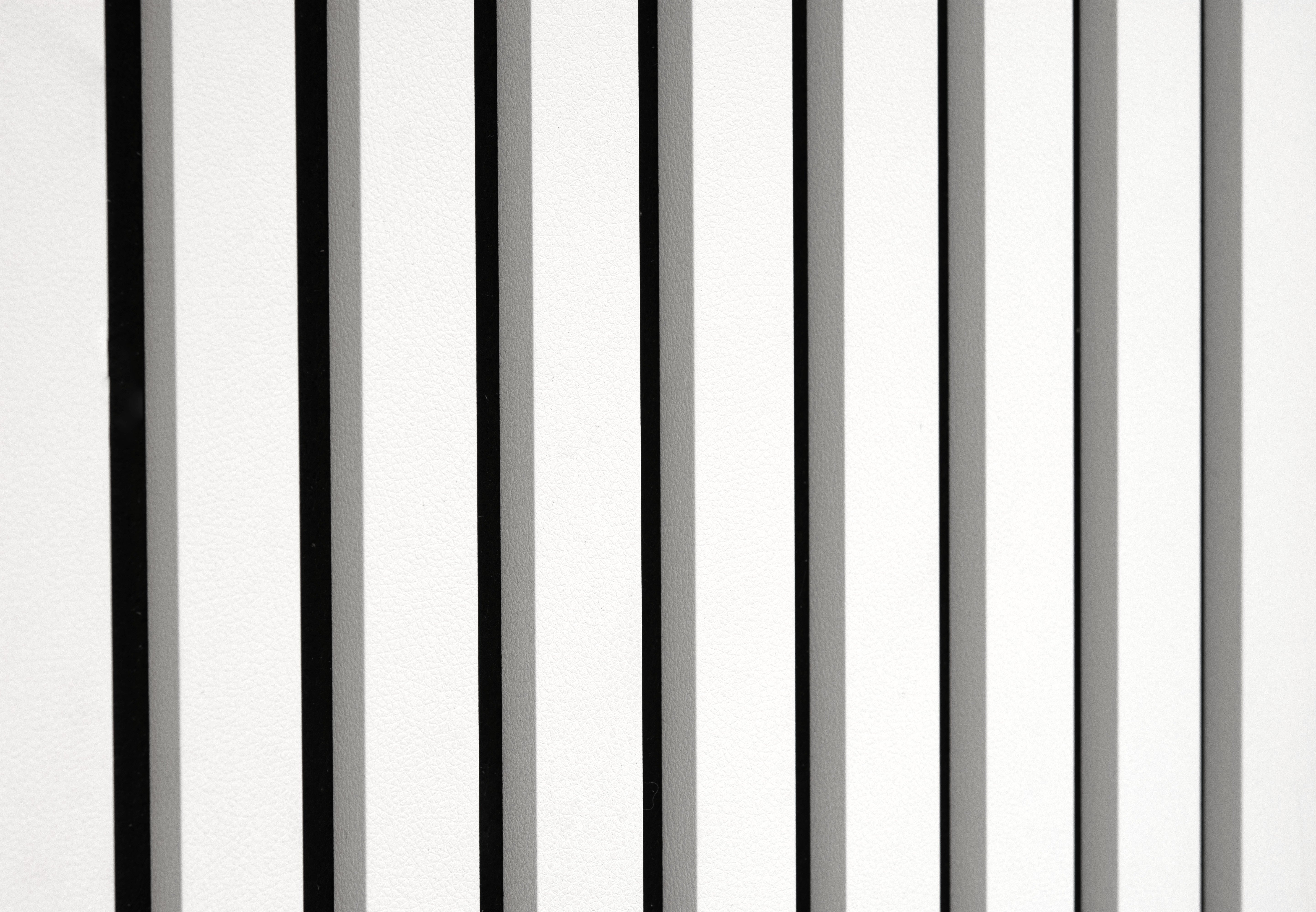 Lot de 2 - 240 x 60 cm - Panneau Tasseaux - Blanc Cuir - Feutrine Noir - Qualité Premium - ep 21mm - 2