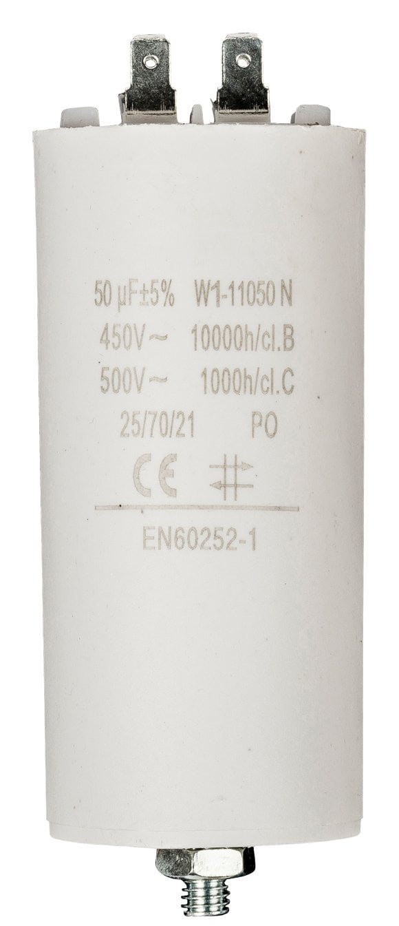 Fixapart W1-11050N Fixed capacitor Cilindrico Bianco condensatore