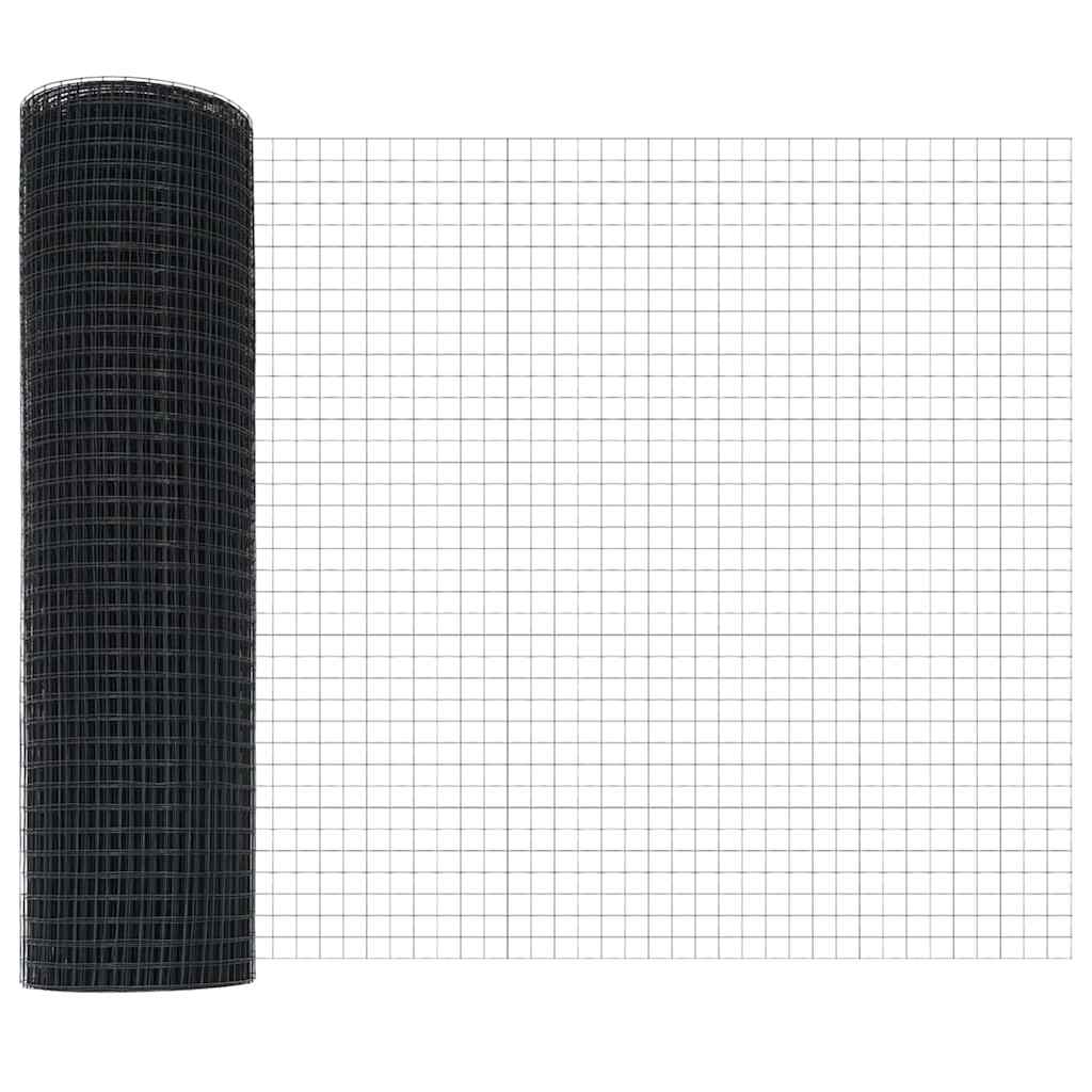 Clôture en acier gris avec poteaux 0,5 x 10 m - COMFORTXL - 6