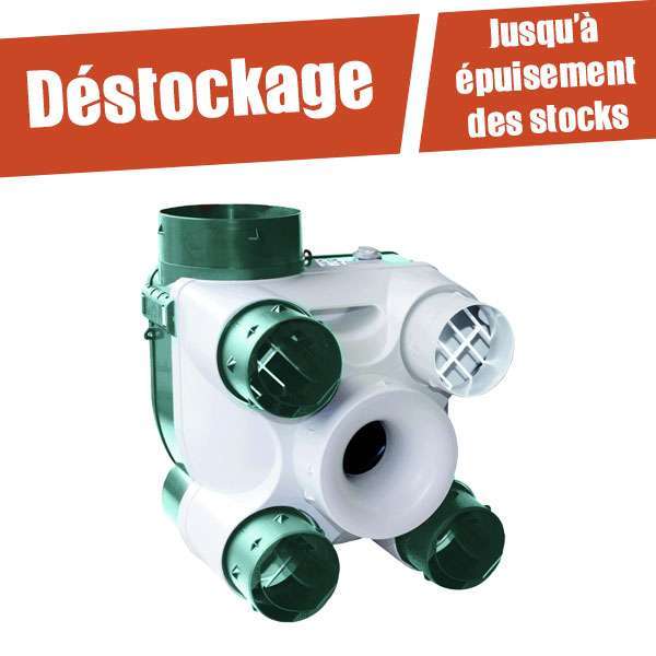 Kit VMC simple flux autoréglable - Deco Sérénité QAI - 604142 S&P UNELVENT - 604142 - 2