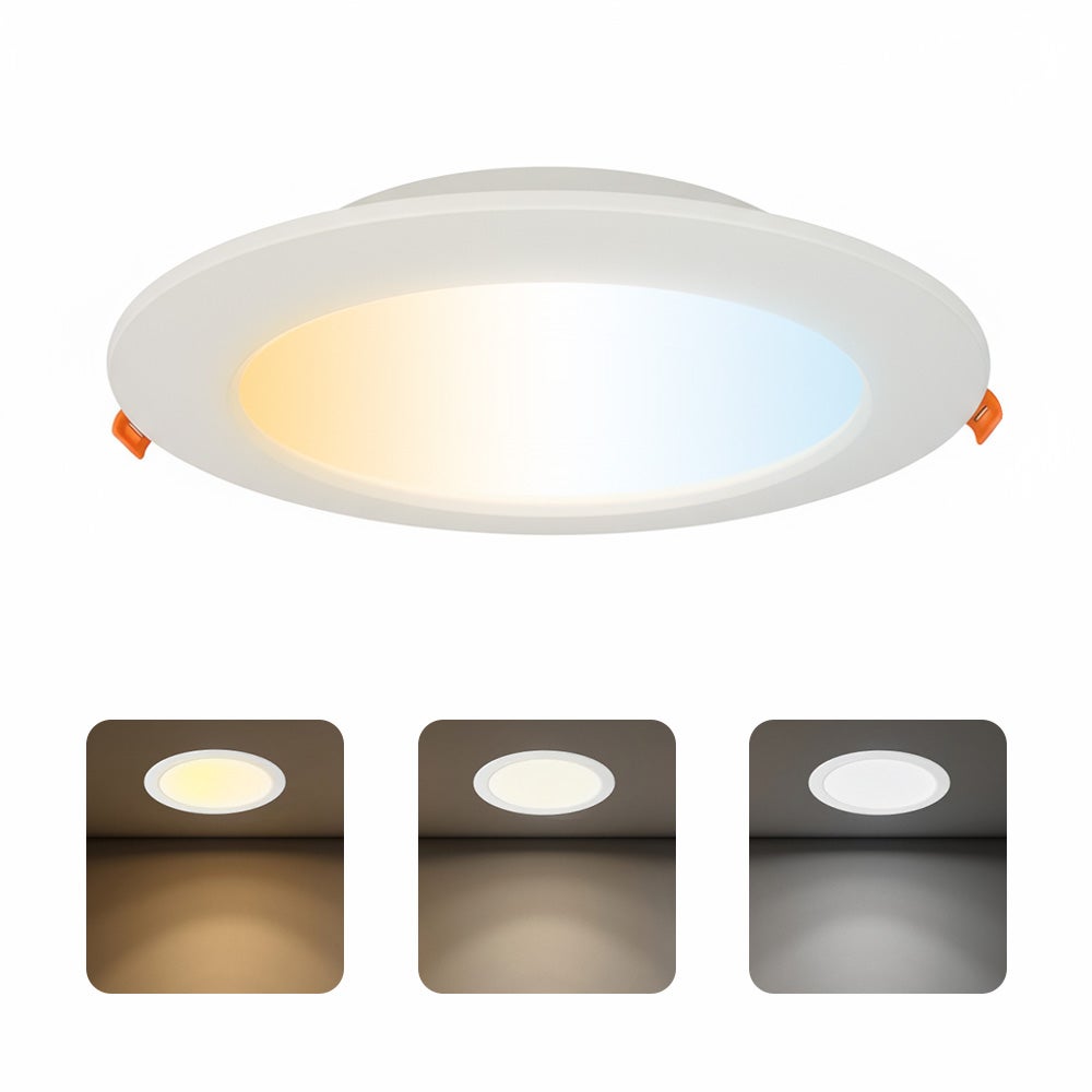 Oprawa stropowa podtynkowa downlight LED, 18W, 1660lm, IP20, CCT, okrągła, biała, ALEXIS HOROZ