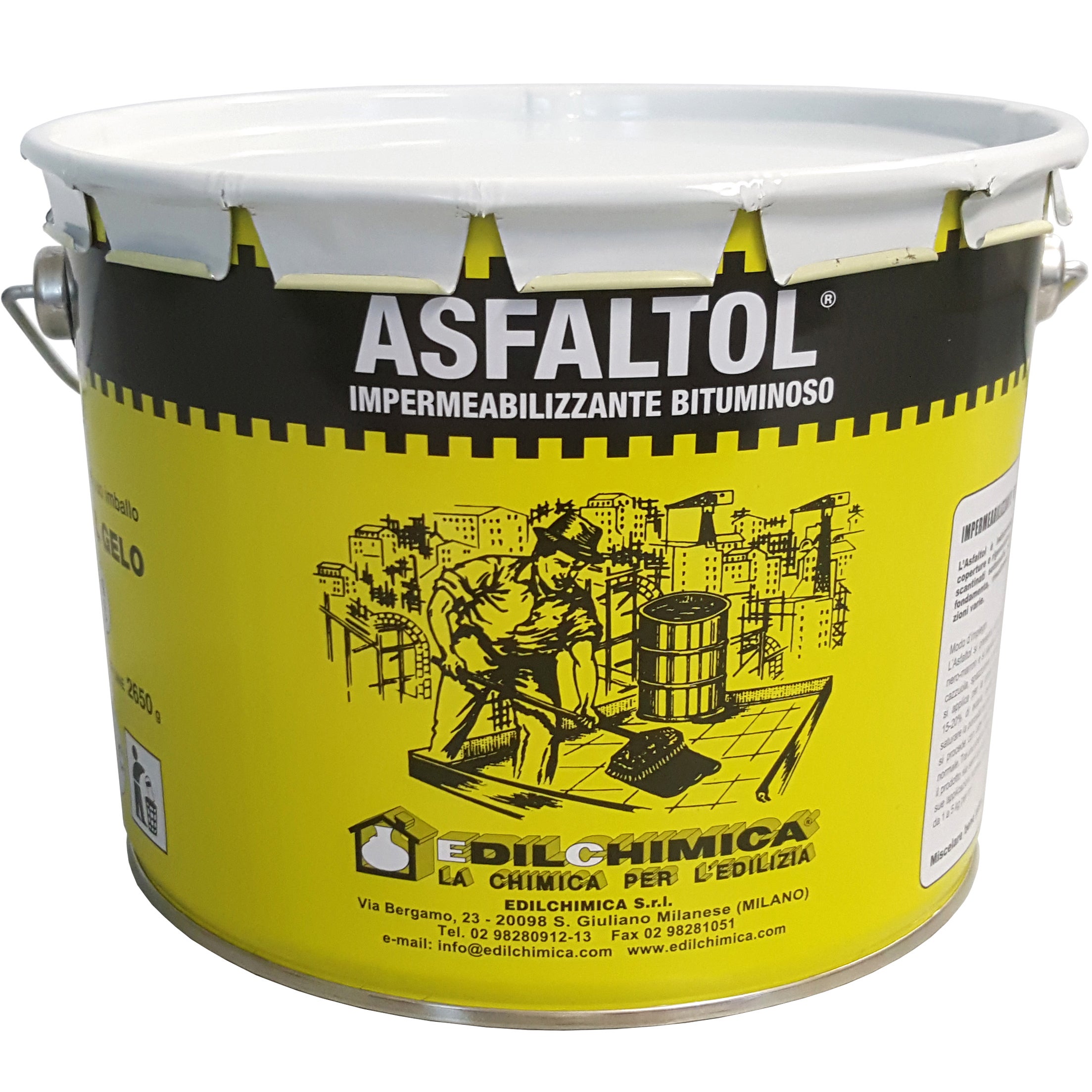 A.capaldo S.p.a. A.capaldo S.p.a. Asfalto Frío Asfaltol 3,0 Kg , Leroy Merlin