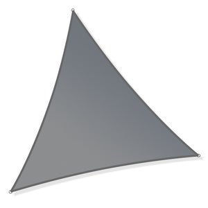 Voile D'ombrage Triangulaire Idéprice 3x3m - Polyester 140g/m², Anti-UV, Gris Anthracite